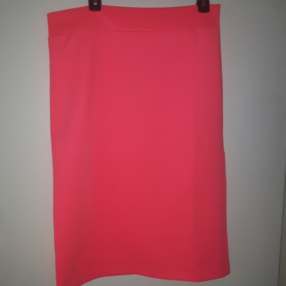 Neon Orange pencil skirt